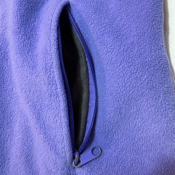 Columbia, Fleece Semi Fitted Jacket with Zip Pockets, High Neck, Purple, Size S - Picture 5 of 11